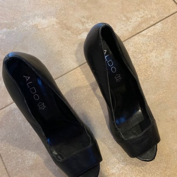 Aldo Shoes - aldo black genuine leather pumps size 8.5